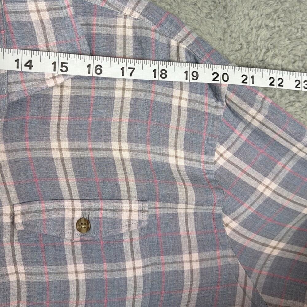 Johnnie-O Surf Flannel Rascal Shirt Men’s Large Laguna Blue Plaid Button Up - Picture 5 of 11